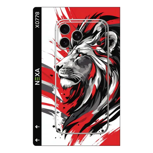 Premium Animals Phones Skin - Wholesale | Nexa Skins — X0778 - Animals (lion, graphic, brushstroke)