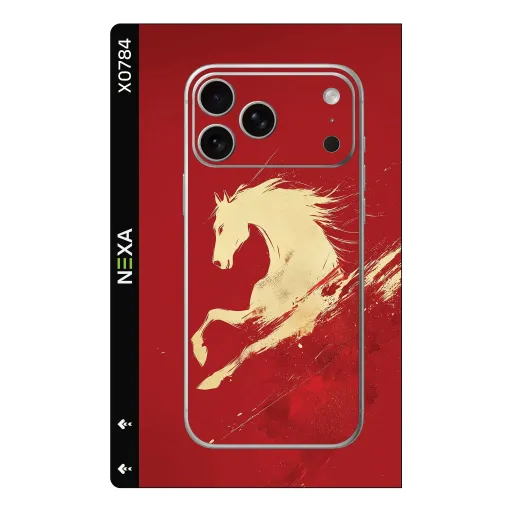 Premium Animals Phones Skin - Wholesale | Nexa Skins — X0784 - Animals (red, horse, stallion)