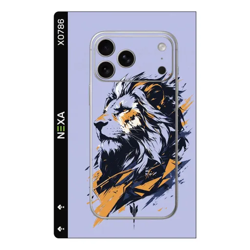 Premium Animals Phones Skin - Wholesale | Nexa Skins — X0786 - Animals (lion, abstract, illustration)