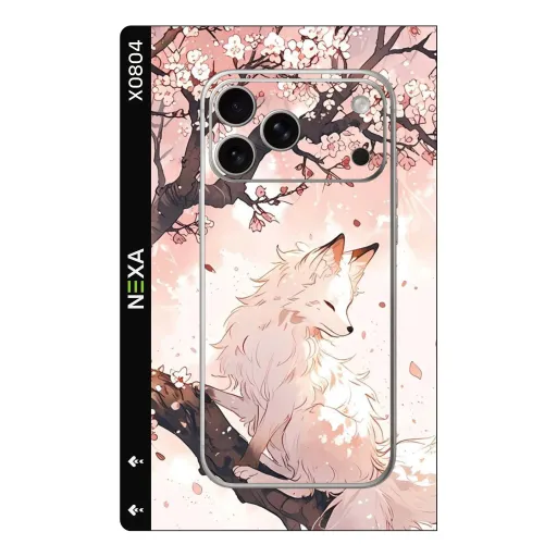 Premium Animals Phones Skin - Wholesale | Nexa Skins — X0804 - Animals (anime, fox, cherry blossom)