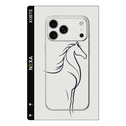 Premium Animals Phones Skin - Wholesale | Nexa Skins — X0873 - Animals (minimalist, horse, equine)