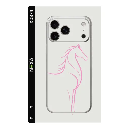 Premium Animals Phones Skin - Wholesale | Nexa Skins — X0874 - Animals (minimalist, horse, line art)