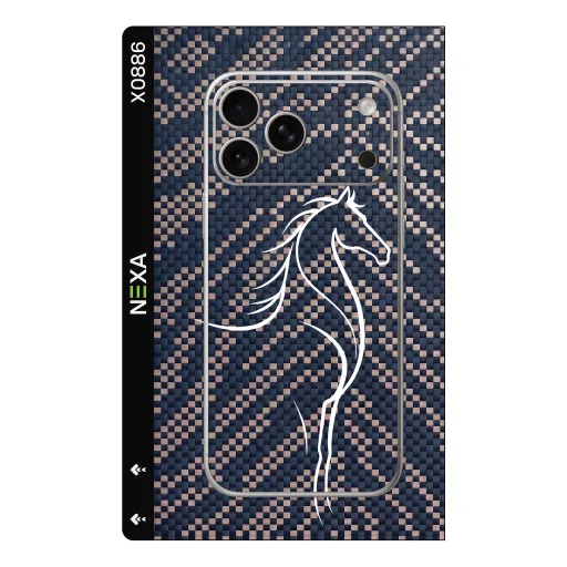 سكن Animals بريميوم لأجهزة Phones - بيع بالجملة | Nexa Skins — X0886 - Animals (carbon, fiber, horse)