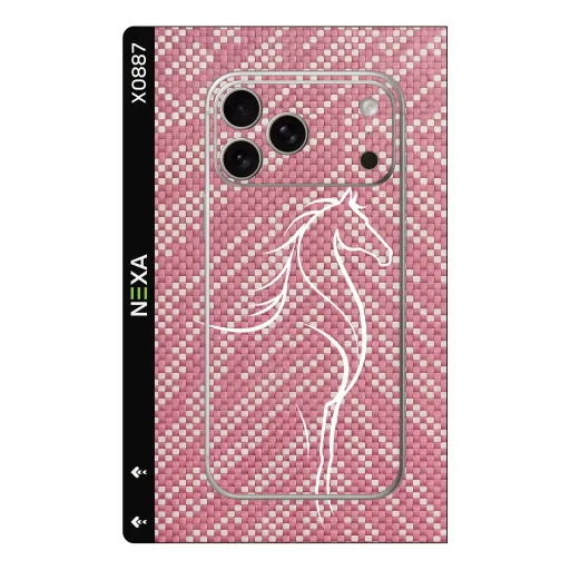 Premium Animals Phones Skin - Wholesale | Nexa Skins — X0887 - Animals (pink, carbon, weave)