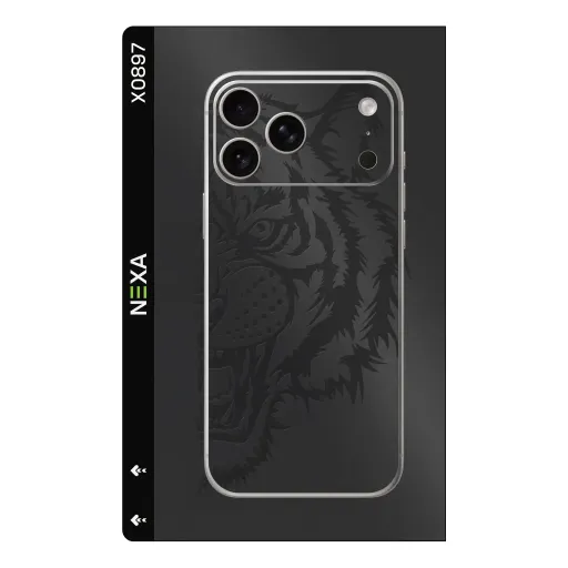 Premium Animals Phones Skin - Wholesale | Nexa Skins — X0897 - Animals (tiger, monochromatic, matte black)