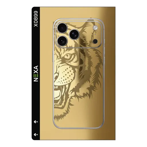 Premium Animals Phones Skin - Wholesale | Nexa Skins — X0899 - Animals (gold, tiger, metallic)