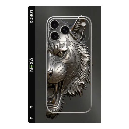 Premium Animals Phones Skin - Wholesale | Nexa Skins — X0901 - Animals (metallic, tiger, embossed)