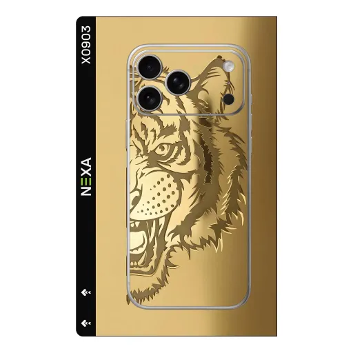 Premium Animals Phones Skin - Wholesale | Nexa Skins — X0903 - Animals (gold, metallic, tiger)