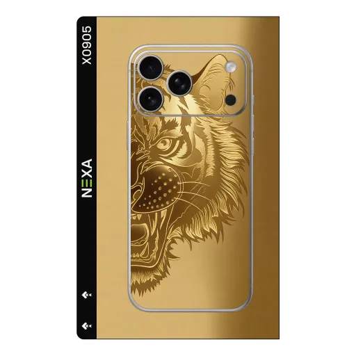 Premium Animals Phones Skin - Wholesale | Nexa Skins — X0905 - Animals (gold, metallic, tiger)