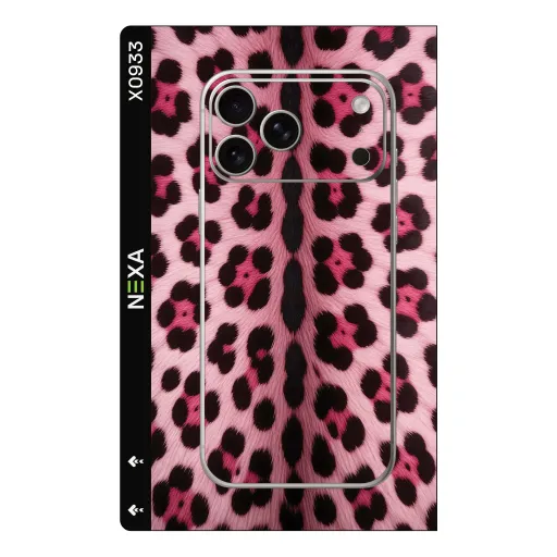 Premium Animals Phones Skin - Wholesale | Nexa Skins — X0933 - Animals (leopard print, pink, animal fur)