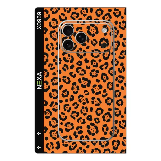 Premium Animals Phones Skin - Wholesale | Nexa Skins — X0959 - Animals (leopard, animal print, orange)