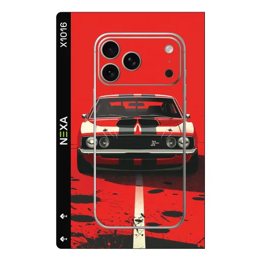 Premium Automotive Phones Skin - Wholesale | Nexa Skins — X1016 - Automotive (muscle car, red, racing)