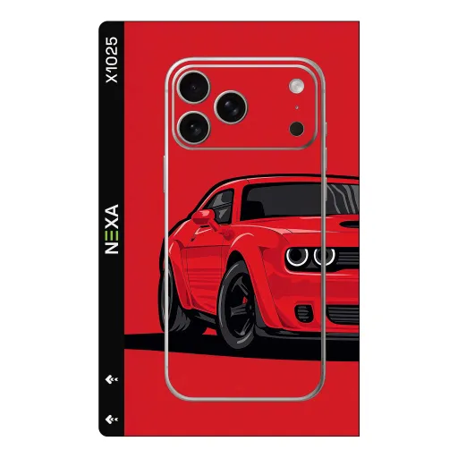 Premium Automotive Phones Skin - Wholesale | Nexa Skins — X1025 - Automotive (red, sports car, muscle car)