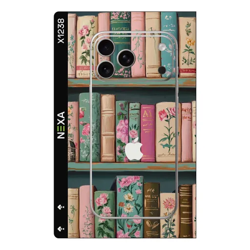 Premium Books Phones Skin - Wholesale | Nexa Skins — X1238 - Books (bookshelf, library, vintage)