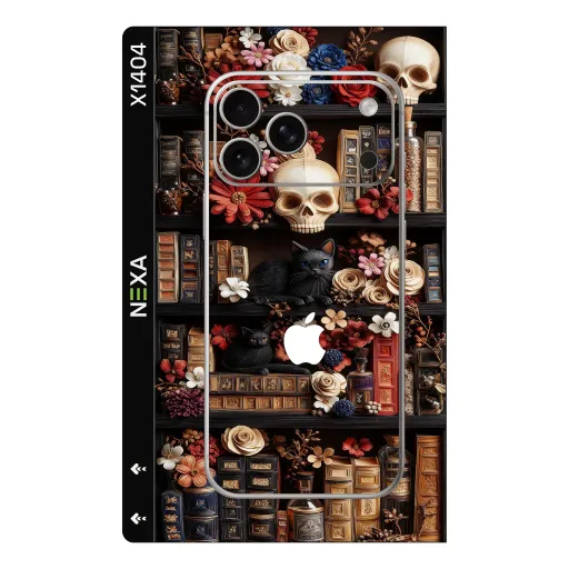 Premium Books Phones Skin - Wholesale | Nexa Skins — X1404 - Books (gothic, library, floral)