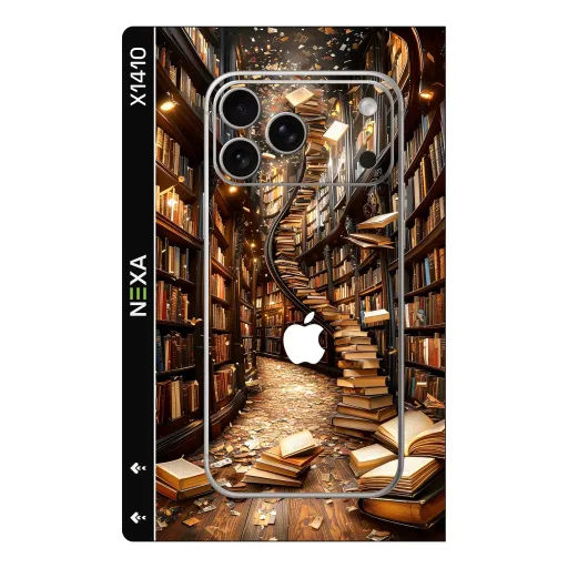 Premium Books Phones Skin - Wholesale | Nexa Skins — X1410 - Books (library, vintage, academic)