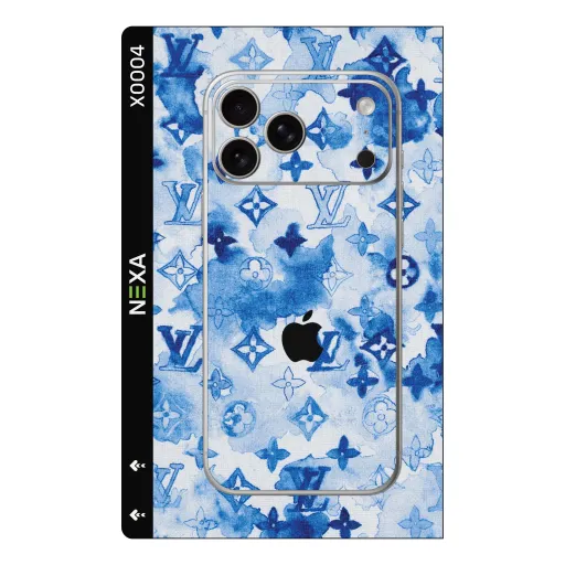 Premium Brands Phones Skin - Wholesale | Nexa Skins — X0004 - Brands (watercolor, blue, luxury)