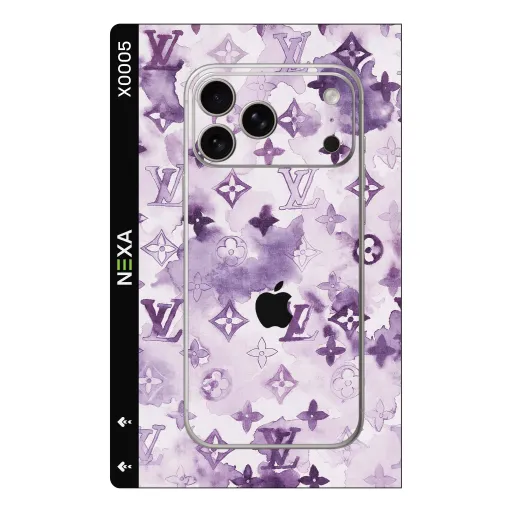 Premium Brands Phones Skin - Wholesale | Nexa Skins — X0005 - Brands (purple, watercolor, monogram)