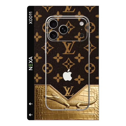 Premium Brands Phones Skin - Wholesale | Nexa Skins — X0011 - Brands (leather, gold, crocodile)