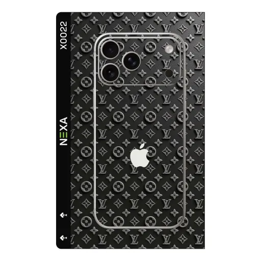 Premium Brands Phones Skin - Wholesale | Nexa Skins — X0022 - Brands (leather, monogram, black)