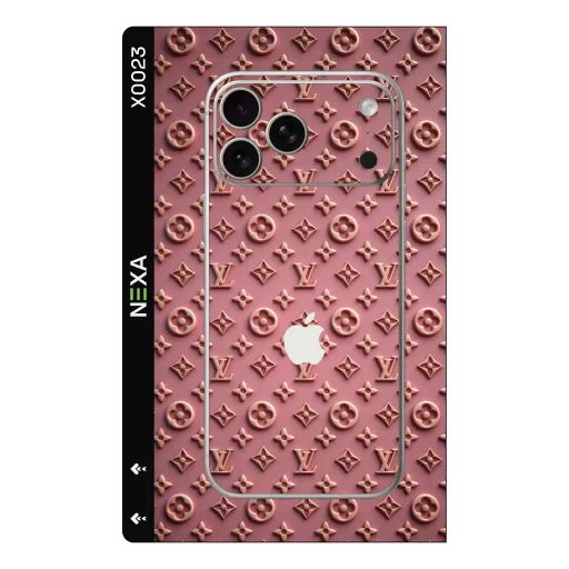 Premium Brands Phones Skin - Wholesale | Nexa Skins — X0023 - Brands (embossed, rose gold, designer)