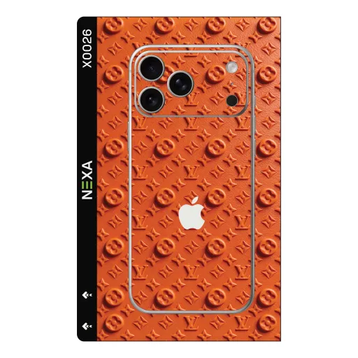 Premium Brands Phones Skin - Wholesale | Nexa Skins — X0026 - Brands (orange, embossed, luxury)