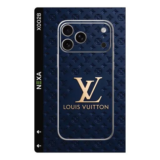 Premium Brands Phones Skin - Wholesale | Nexa Skins — X0028 - Brands (navy blue, monogram, luxury)