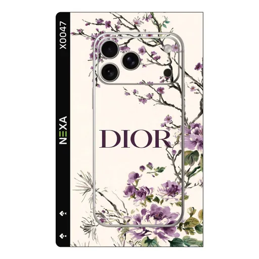 Premium Brands Phones Skin - Wholesale | Nexa Skins — X0047 - Brands (floral, cream, purple)