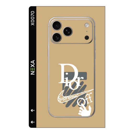 Premium Brands Phones Skin - Wholesale | Nexa Skins — X0070 - Brands (streetwear, luxe, beige)