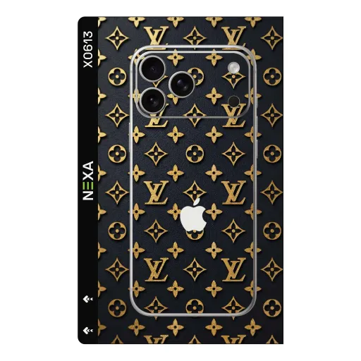 Premium Brands Phones Skin - Wholesale | Nexa Skins — X0613 - Brands (luxury, gold, black leather)