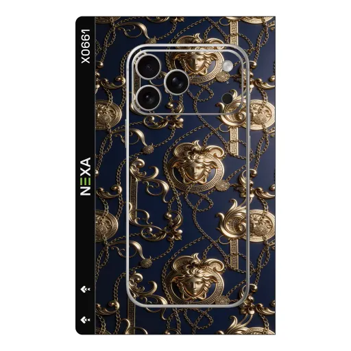 Premium Brands Phones Skin - Wholesale | Nexa Skins — X0661 - Brands (gold, navy, baroque)