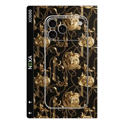 Premium Brands Phones Skin - Wholesale | Nexa Skins — X0666 - Brands (baroque, gold, black)