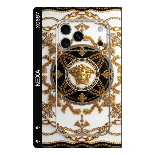 Premium Brands Phones Skin - Wholesale | Nexa Skins — X0687 - Brands (baroque, gold, luxury)