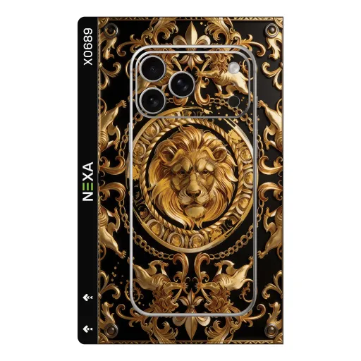 Premium Brands Phones Skin - Wholesale | Nexa Skins — X0689 - Brands (baroque, gold, lion)