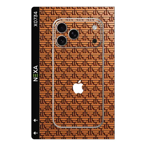 Premium Brands Phones Skin - Wholesale | Nexa Skins — X0734 - Brands (geometric, copper, metallic)