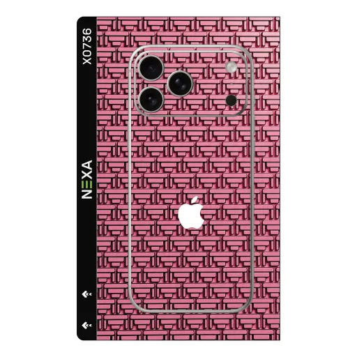 Premium Brands Phones Skin - Wholesale | Nexa Skins — X0736 - Brands (geometric, pink, metallic)