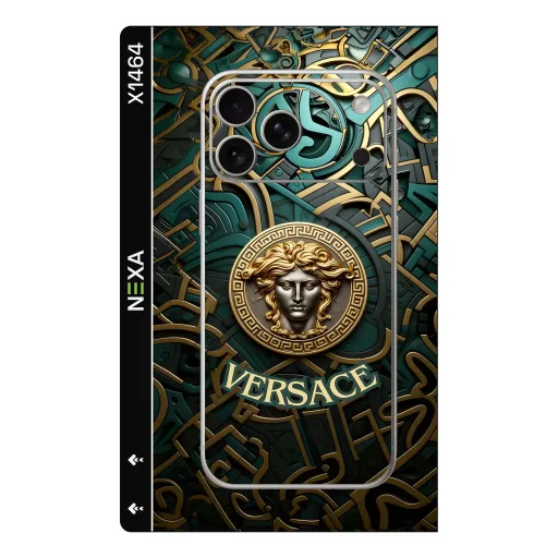 Premium Brands Phones Skin - Wholesale | Nexa Skins — X1464 - Brands (baroque, gold, emerald)