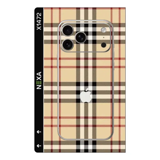 Premium Brands Phones Skin - Wholesale | Nexa Skins — X1472 - Brands (plaid, tartan, beige)