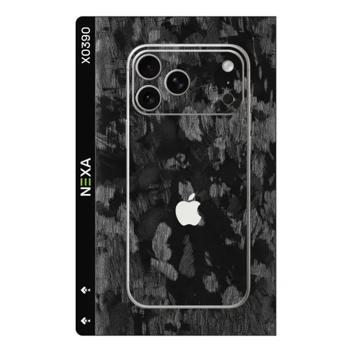 Premium Camouflage Phones Skin - Wholesale | Nexa Skins — X0390 - Camouflage (forged carbon, monochrome, brushed)