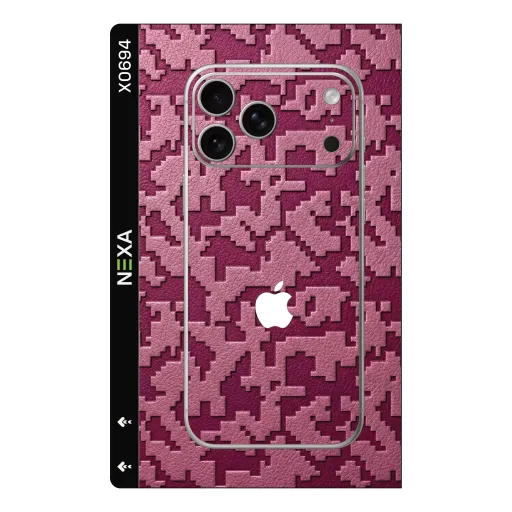 Premium Camouflage Phones Skin - Wholesale | Nexa Skins — X0694 - Camouflage (pixel, pink, magenta)