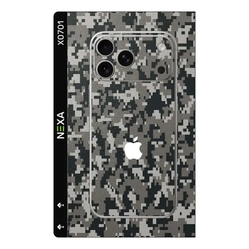 Premium Camouflage Phones Skin - Wholesale | Nexa Skins — X0701 - Camouflage (pixel, tactical, grey)