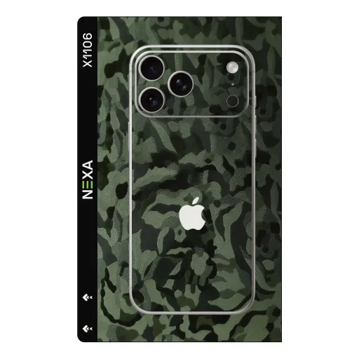 Premium Camouflage Phones Skin - Wholesale | Nexa Skins — X1106 - Camouflage (military, olive green, matte)