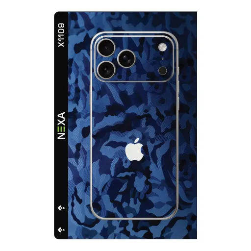 Premium Camouflage Phones Skin - Wholesale | Nexa Skins — X1109 - Camouflage (blue, military, abstract)