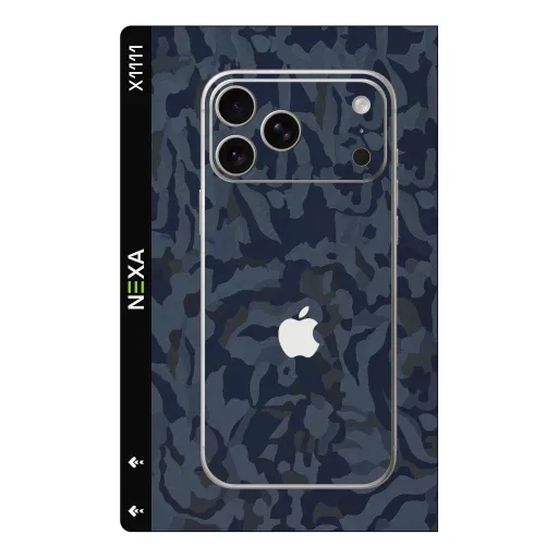 Premium Camouflage Phones Skin - Wholesale | Nexa Skins — X1111 - Camouflage (navy blue, matte, tactical)