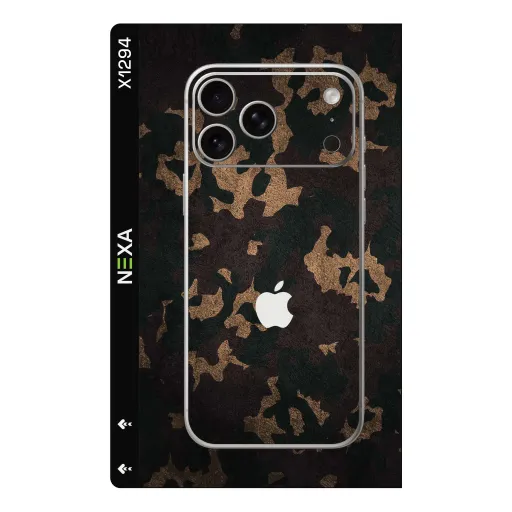 Premium Camouflage Phones Skin - Wholesale | Nexa Skins — X1294 - Camouflage (bronze, metallic, textured)