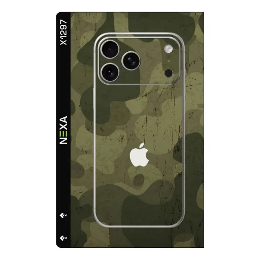 Premium Camouflage Phones Skin - Wholesale | Nexa Skins — X1297 - Camouflage (military, olive green, distressed)
