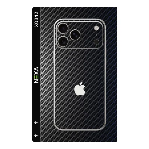 Premium Carbon Fiber Phones Skin - Wholesale | Nexa Skins — X0343 - Carbon Fiber (textured, black, industrial)