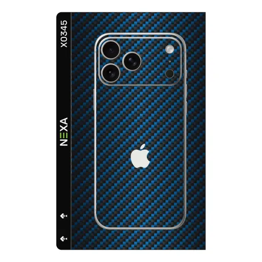 Premium Carbon Fiber Phones Skin - Wholesale | Nexa Skins — X0345 - Carbon Fiber (blue, textured, automotive)