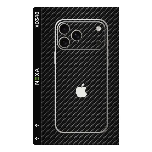 Премиальный скин Carbon Fiber для Phones — оптом | Nexa Skins — X0348 - Carbon Fiber (black, textured, matte)