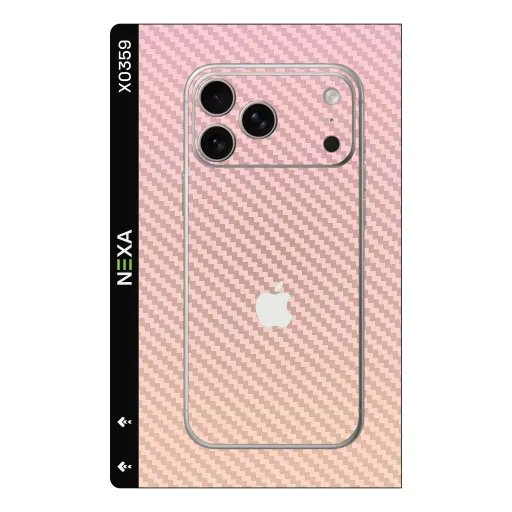 Premium Carbon Fiber Phones Skin - Wholesale | Nexa Skins — X0359 - Carbon Fiber (pink carbon, textured, pastel)